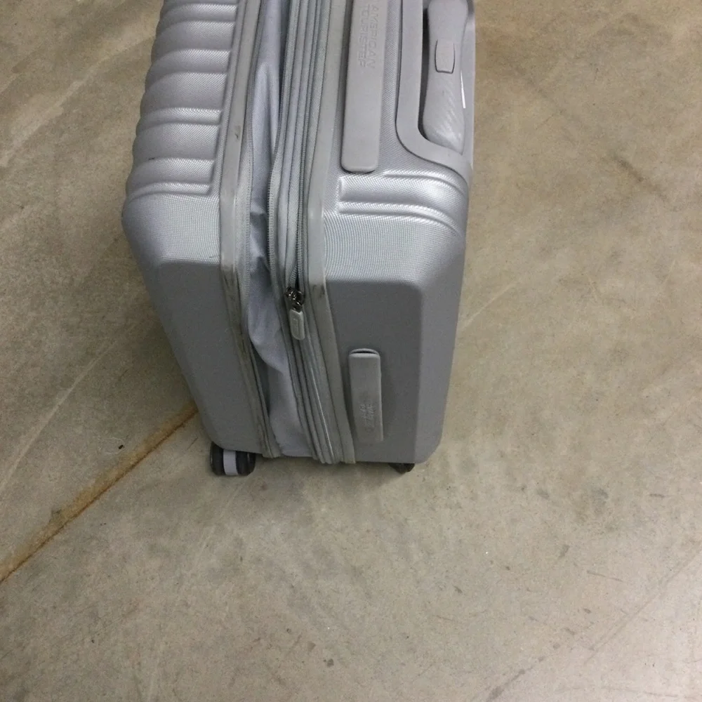 Silver Hardside Carry-On Spinner Luggage - Men Bags